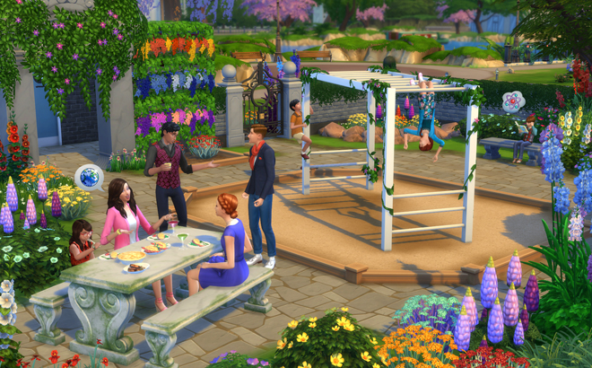 The Sims 4 Romantic Garden Stuff Screenshot Clip