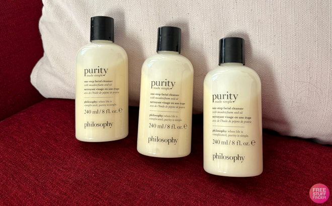 Three Philosophy Purity Facial Cleansers