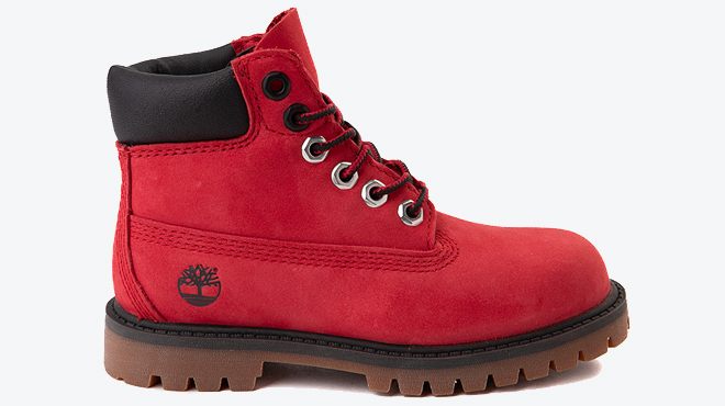 Timberland 6 Inch Classic Boot Toddler Little Kid Red 1