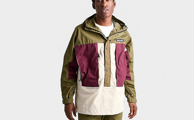 Timberland Mens Water Repellent Anorak Jacket