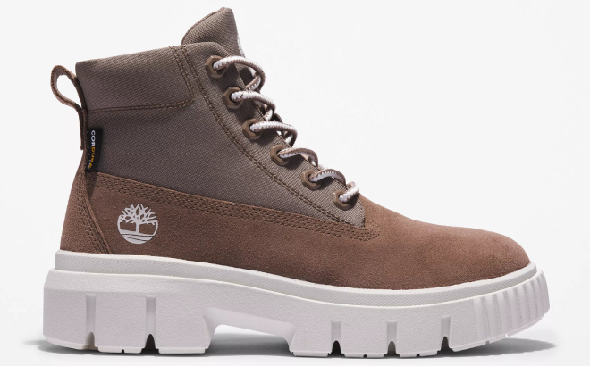 Timberland Womens Greyfield Boots in Taupe Suede