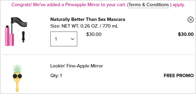 Too Faced Naturally Better Than Sex Mascara Checkout