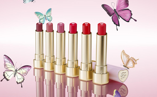 Too Faced Too Femme Heart Core Lipstick 6 Lipsticks Shown