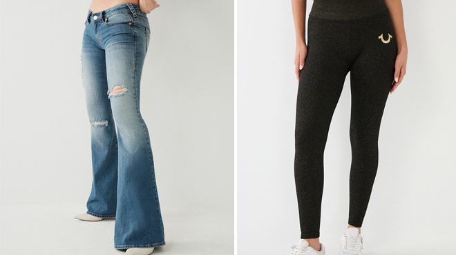 Two Different Styles of True Religion Womens Pants