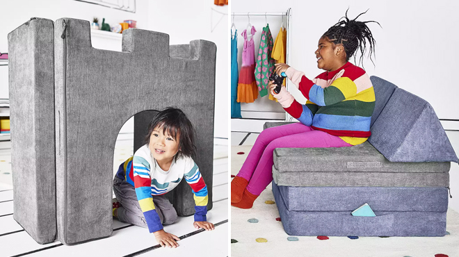 Two Images of Folding Foam Play Castle