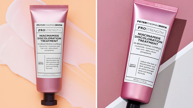 Two Images of Peter Thomas Roth PRO Strength Niacinamide Discoloration Treatment