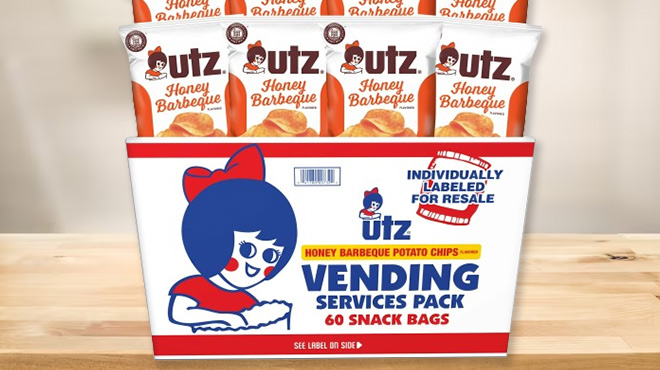 Utz 60 Count Honey BBQ Potato Chips