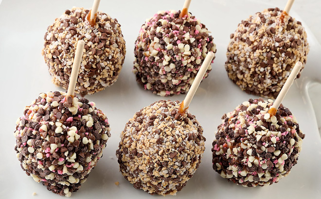 Valentine Caramel Apples 6 Pack