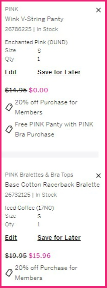 Pink Base Cotton Racerback Bralette