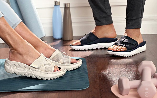 Vionic Adjustable Unisex Recovery Slide Sandals