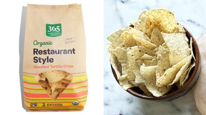 White Corn Tortilla Chips Unsalted