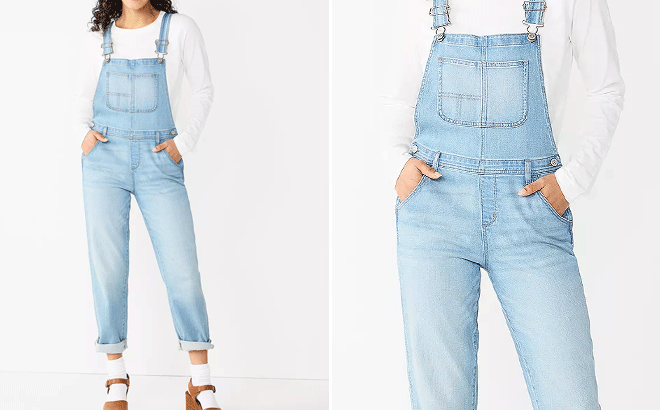 Women's Sonoma Goods For Life® Cropped Jean Overalls