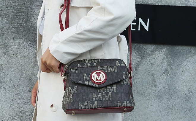 Woman is Wearing MKF Leanna Crossbody