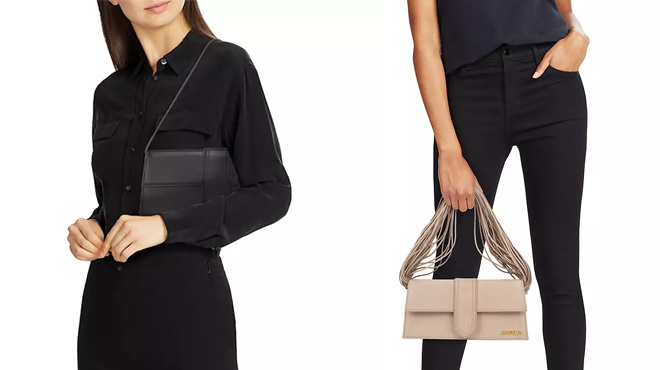 Women Holding Jacquemus Shoulder Bags