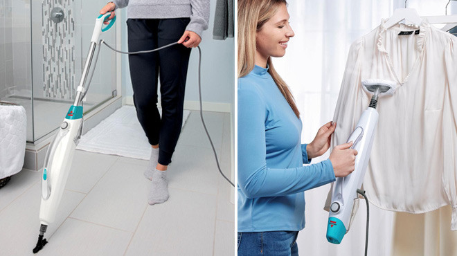 Women Using the Bissell PowerSteamer Duo Steam Mop