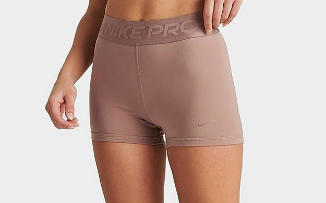 Womens Nike Pro Dri FIT Mid Rise 3 Inch Shorts