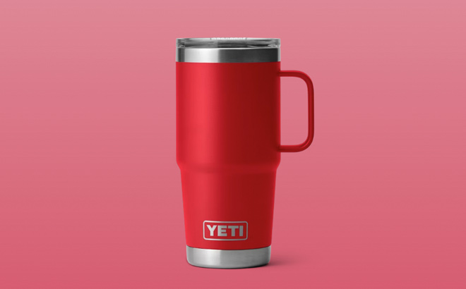 YETI RAMBLER 20OZ TRAVEL MUG WITH STRONGHOLD LID