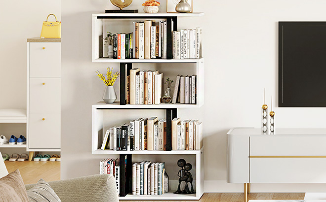 Yitahome 5 Tier Bookshelf and Bookcase