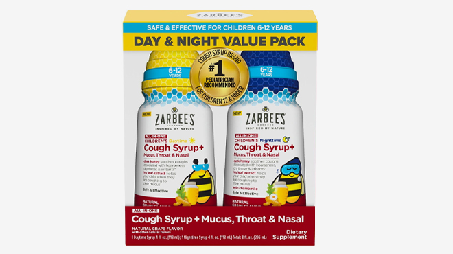 Zarbees Kids All in One Cough Syrup 2 Pack