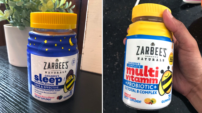 Zarbees Kids Melatonin Gummies and Zarbees Complete Kids Multivitamin Gummies