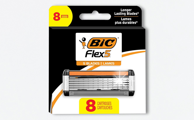 an Image of BIC Flex 5 Mens Refill Razor Cartridges Pack