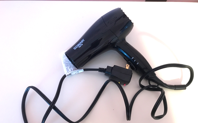 an Image of Conair Hair Dryer Black Color