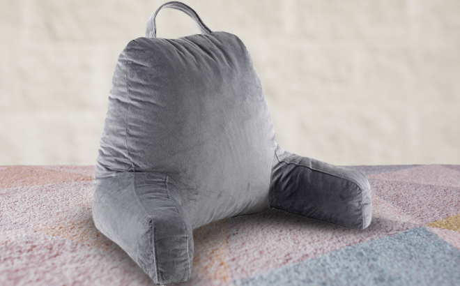 an Image of Kids Reading and Gaming Pillow with Armrests