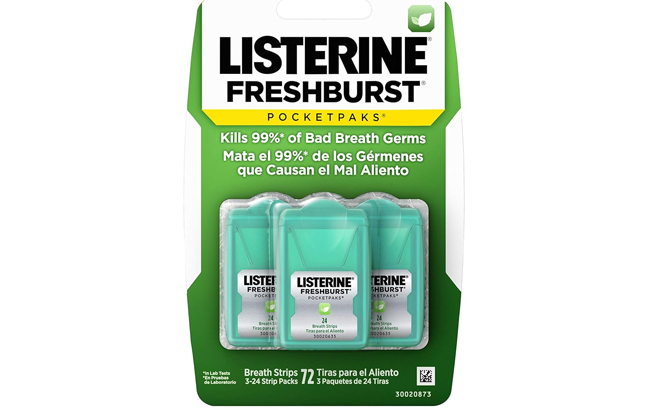 an Image of Listerine Freshburst Pocketpaks Breath Strips