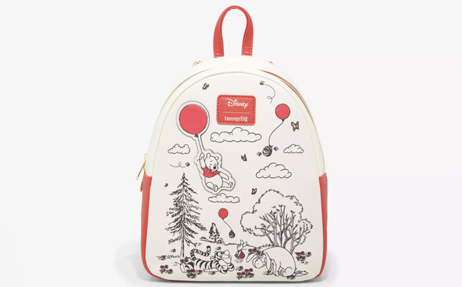 an Image of Loungefly Disney Winnie The Pooh Balloons Mini Backpack