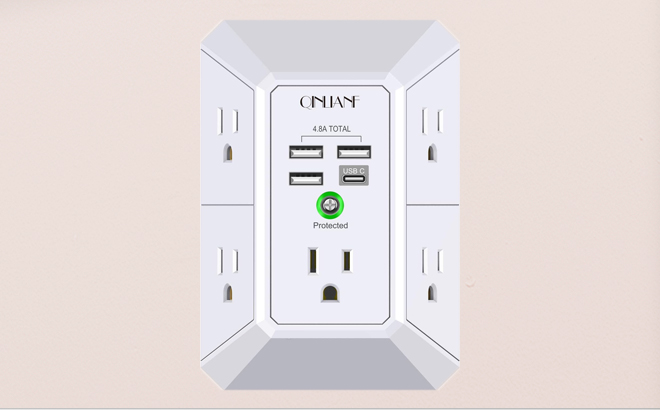 an Image of Surge Protector USB Wall Charger