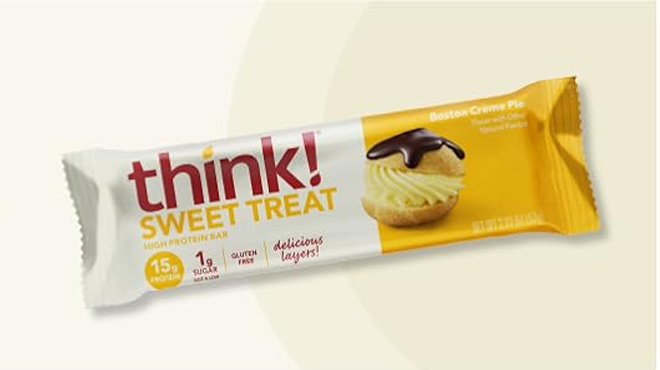 an Image of Think Protein Bar Boston Creme Pie Flavor