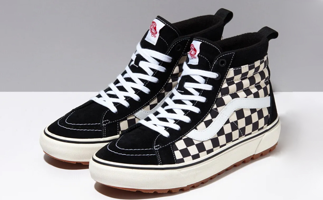 an Image of Vans Sk8 Hi MTE 1 Checkerboard Sneakers