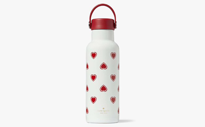 an Image of a Kate Spade Heartfelt Water Bottle 17 Ounce