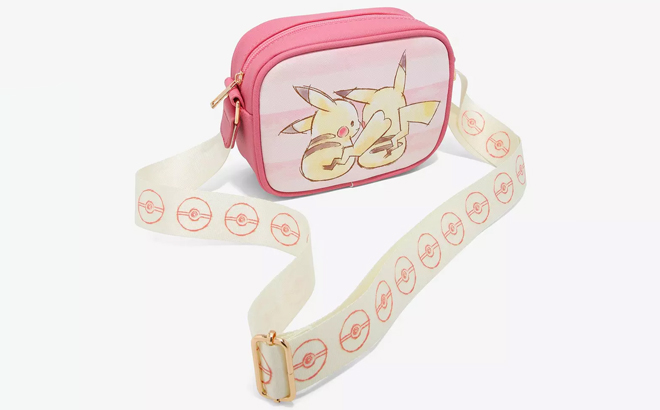 an Image of a Pokemon Pikachu Love Fruit Crossbody Bag