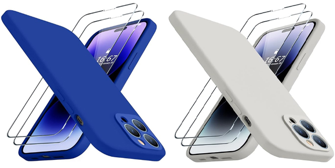 iPhone 14 Pro Cases in Blue and White