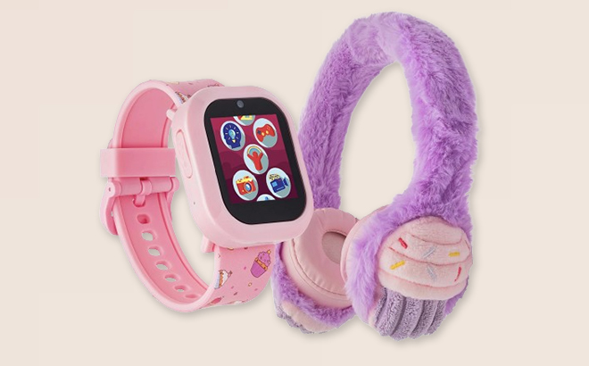 iTech Junior Kids Silicone Smartwatch with Bluetooth Headphones