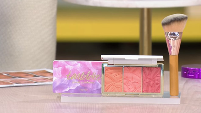 tarte Blush in Bloom Amazonian Clay Blush Palette and Brush