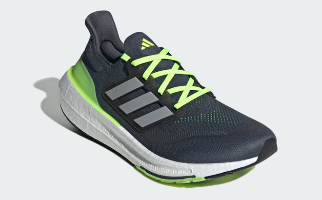 Adidas Mens Ultraboost Light Shoes on Gray Background 1