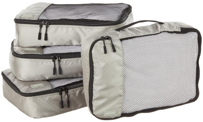 Amazon Basics 4 Piece Packing Cubes Set