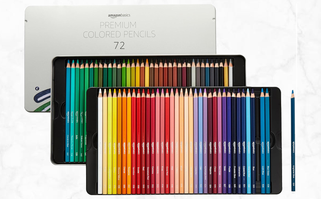 Amazon Basics Premium Colored Pencils 72 Count Set