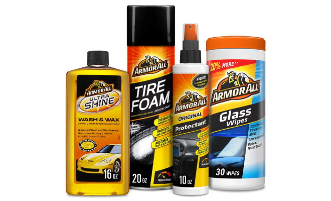 Armor All Complete Car Cleaning Car Care 4 Piece Kit