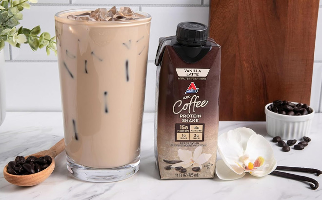 Atkins Iced Coffee Vanilla Latte Protein Shake