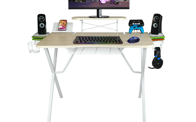 Atlantic Professional Gaming Desk Pro in White 1