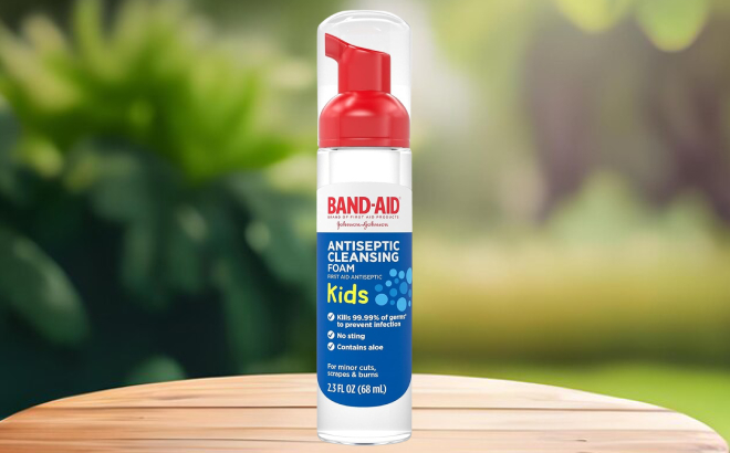 Band Aid Kids First Aid Antiseptic Cleansing Foam