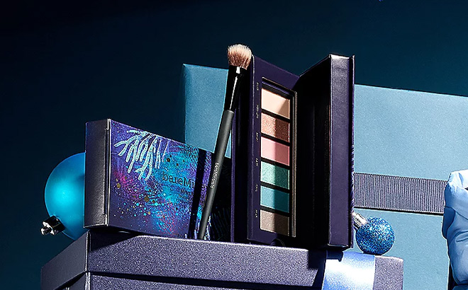 BareMinerals Mineralist Ocean Wonders Eye Shadow Palette and Brush