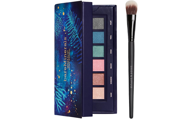 BareMinerals Mineralist Ocean Wonders Eye Shadow Palette with Brush