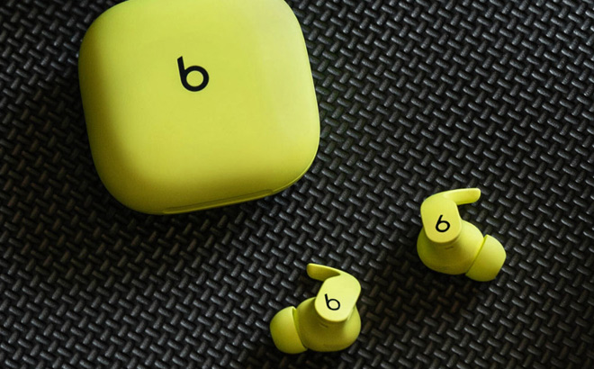 Beats Fit Pro Earbuds in Volt Yellow Color