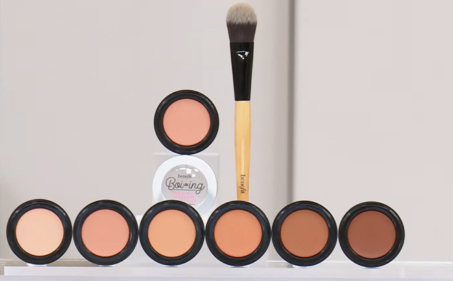 Benefit Cosmetics Boi ing Industrial Concealer Brush Set on a Product Display