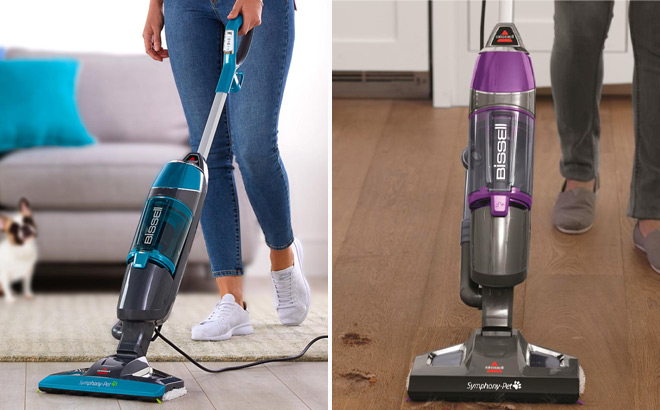 Bissell Symphony Plus All in One Vac in Blue and Purple