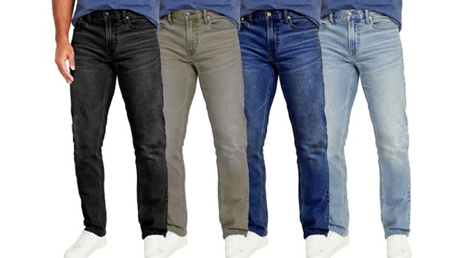 Blu Rock 3 Pk Mens Slim Straight Jeans